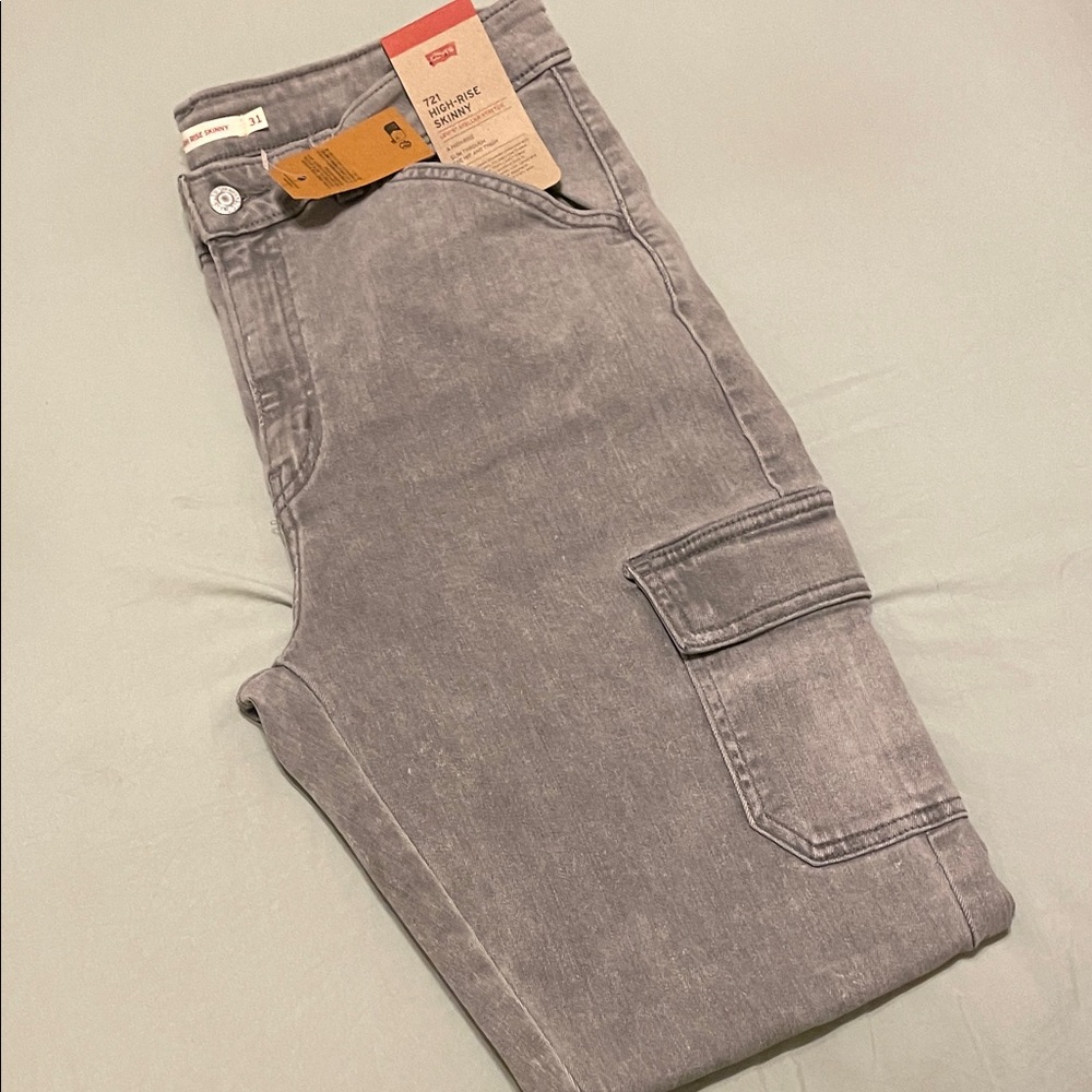 Levi's Charcoal  Cargo Pants